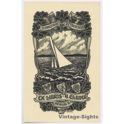 Soubeyran S...: Geometry Angel Sinus (Vintage Exlibris/Bookplate)