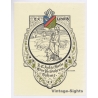 Johannes Visser: Coat Of Arms - Sheep (Vintage Exlibris/Bookplate)