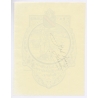 Johannes Visser: Coat Of Arms - Sheep (Vintage Exlibris/Bookplate)