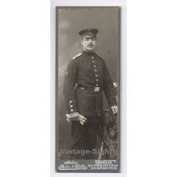 Berlin Pre-WW1: Prussian Soldier Uniform (Vintage Mignon CDV ~1910s)
