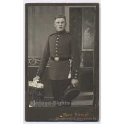 Max Kämpf / Alsace: Prussian Soldier Uniform (Vintage CDV ~1910s)