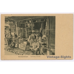 Constantinople: Turkish Vendors - Deutsches Soldatenheim (Vintage PC 1910s)
