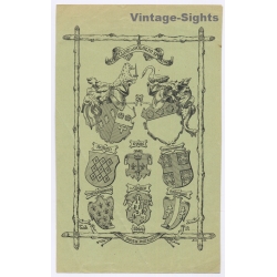 Billot de Goldlin: Coat of Arms Heraldry Heraldic (Vintage Exlibris/Bookplate 1900)