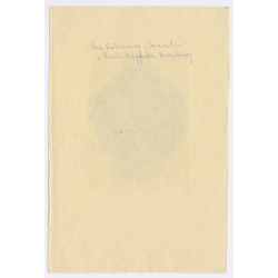 F. Haeffke: Writer - Collector (Vintage Exlibris/Bookplate 1909)