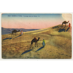 6530 Scenes Et Types: Touareg Dans Les Dunes (Vintage Postcard)