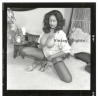 Erotic Study: Busty Curvy Black Nude Female*7 (Vintage Contact Print 1970s/1980s)