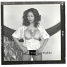 Erotic Study: Busty Curvy Black Nude Female*12 (Vintage Contact Print 1970s/1980s)