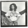 Erotic Study: Busty Curvy Black Nude Female*12 (Vintage Contact Print 1970s/1980s)