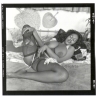 Erotic Study: Busty Curvy Black Nude Female*22 (Vintage Contact Print 1970s/1980s)