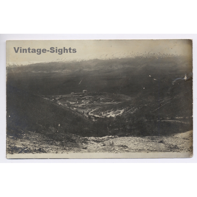 Anti-Lebanon Mountain View To Lebanon Gilboa Mount (Vintage RPPC ~1910s)