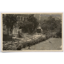 Hong Kong: Peak Tram Kennedy Road Helena May Institute (Vintage RPPC 1933)
