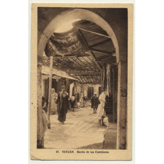 Tetuan / Morocco: Barrio De Los Curtidores (Vintage Postcard)