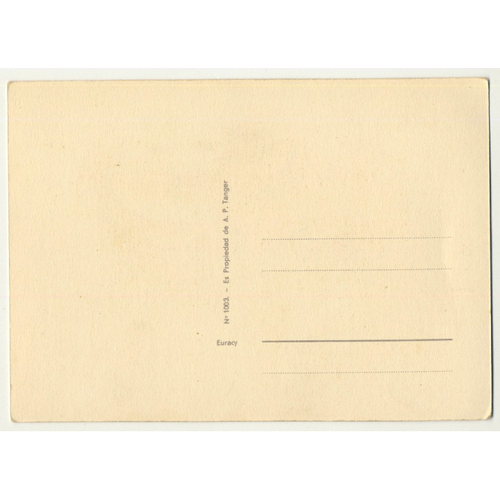 A. P. - Tanger: Moroccan Street Scene *2 / Aquarel (Vintage Artist Postcard)