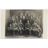 Miners Group / Mining Safety Lamps Helmets Oil (Vintage RPPC ~1920s)