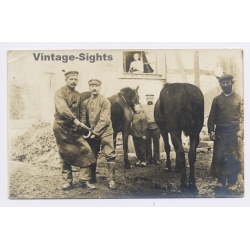 WW1 German Farrier Feldpost Inf Rgt 74 Hussar 17 Blacksmith (Vintage RPPC 1915)