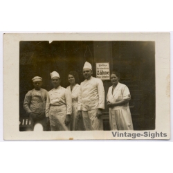 Magdeburg / Germany: Dental Lab Max Schultze (Vintage RPPC ~1920s)