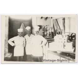 Giant Castle Cake Pastry - Chefs Lindau Bodensee (Vintage RPPC 1927)