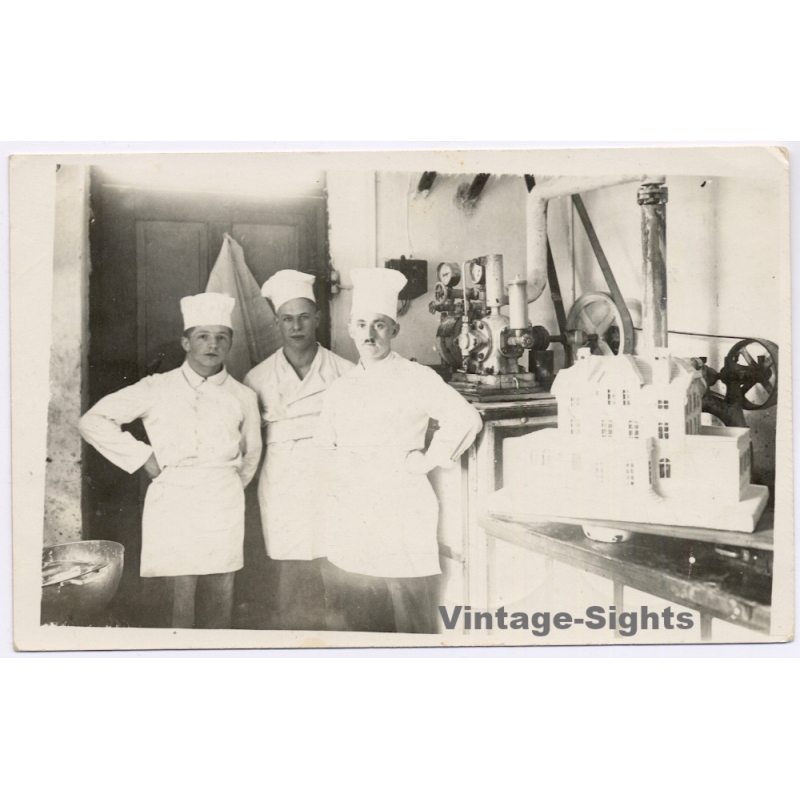 Giant Castle Cake Pastry - Chefs Lindau Bodensee (Vintage RPPC 1927)