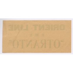 Orient Line: R.M.S. Otranto (Vintage Shipping Line Label ~1930s/1940s)