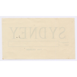 Orient Line: Sidney From Colombo (Vintage Shipping Line Label ~1930s/1940s)