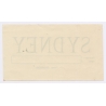 Orient Line: Sidney From Colombo (Vintage Shipping Line Label ~1930s/1940s)