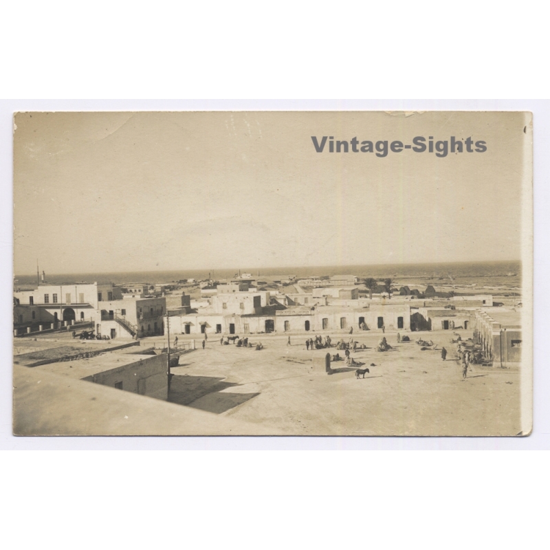Bengasi / Italian Tripolitania: Panorama View (Vintage RPPC ~1910s)