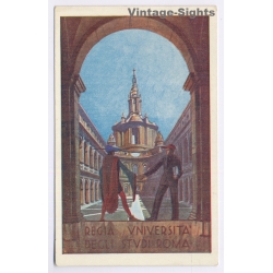 Propaganda: Rome Regia Universita Sapienza Church Sant Ivo Borromini (Vintage PC 1920s/1930s)