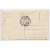 Egypt: Assiut Barrage Nile Dam Grand Continental Hotel Cairo Stamp (Vintage PC 1921)
