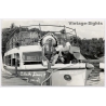 Black Deer & Fred - Olson Boat Co. / Native American (Vintage RPPC ~1950s)