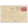 Native American Woman Panama Pacific Stamp Mailed Hoboken NJ (Vintage PC 1913)