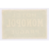 Prague / Czechia: Hotel Monopol (Vintage Luggage Label ~1920s/1930s)