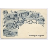 Ballaigues / Switzerland: Grand Hotel Aubépine - Hotel Beau Site - Hotel Aurore (Vintage PC Litho 1900s)
