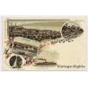 Wädensweil / Switzerland: Steamship - Castle (Vintage PC Litho 1900s)