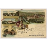Rorbas Freienstein / Switzerland: Castle - Bridge (Vintage PC Litho 1900)