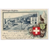 Rorschach / Switzerland: Steamboat - Harbor (Vintage PC Litho 1900)