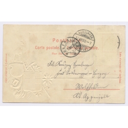 Rorschach / Switzerland: Steamboat - Harbor (Vintage PC Litho 1900)