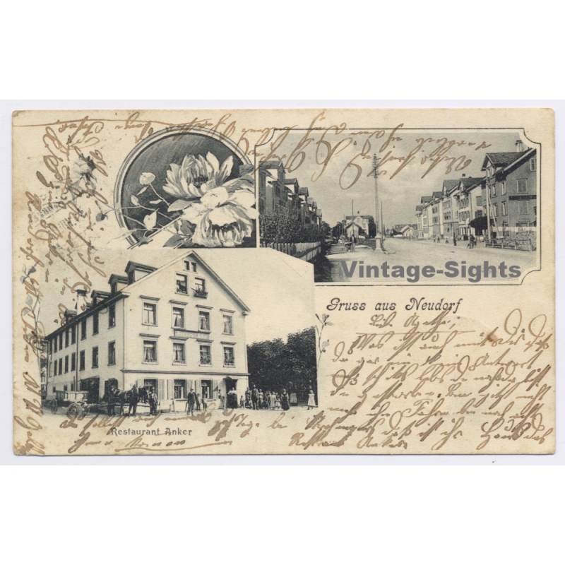 Neudorf / Switzerland: Restaurant Anker (Vintage PC 1900)