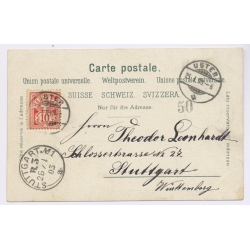 Pfäffikon Zürich / Switzerland: Gasthof Zum Hecht - Lake (Vintage PC 1903)