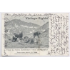 Switzerland: Nestlé Milk Adertising Cows - Russian Text (Vintage PC 1903)