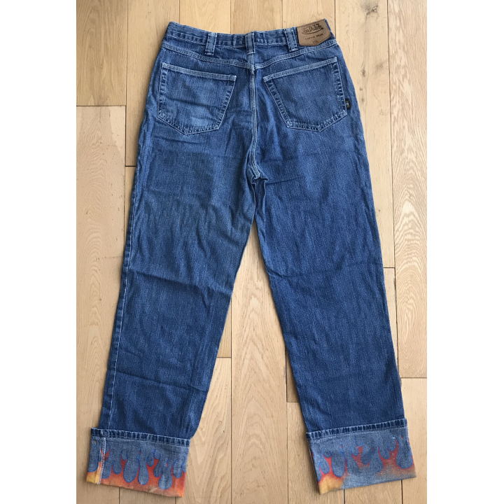 Von Dutch: Rare Vintage Flame Jeans From The 1990s / Size 32