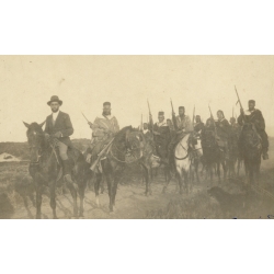 Ceuta / Morocco: Spanish Troops & Native Cavalry Signed Maynar Condé (Vintage Photo  1911)