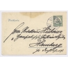 German South West Africa: Herero Frau Okahandja Postmark Kaiseryacht Stamp War Era (Vintage PC 1905)