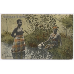 German South West Africa: Bathing Beauties / Ethnic Nude - Atelier Nink (Vintage PC 1900s/1910s)