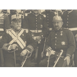 Pre WW1: German Prussian Officer & Spanish General Delegation (Vintage Photo  ~1900s)