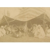 C. Portier Alger: Bedouin Tent Camp Algeria (Vintage Cabinet Card Photo ~1880s)