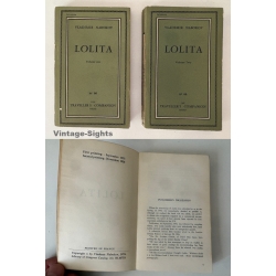 Vladimir Nabokov: Lolita Vol.1 & 2 First Edition 2nd Printing (Rare Vintage Books 1958)
