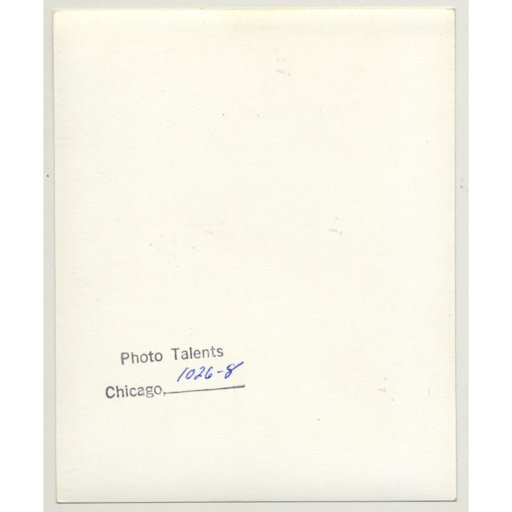 Brunette Beauty In Pink Dress Tied To Pale *3 / Gag - BDSM (Vintage Photo USA ~1970s)