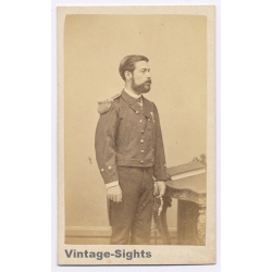 W.P. Floyd Hong Kong: Uniformed Officer (Vintage CDV ~1870s)