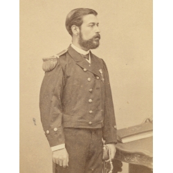 W.P. Floyd Hong Kong: Uniformed Officer (Vintage CDV ~1870s)