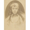 Famin & Cie / Alger: Algerian Girl Turban Jewelry (Vintage Orientalist CDV ~1870s)